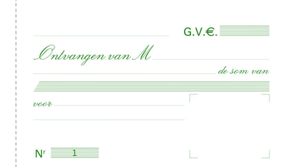 Ontvangstbewijs Duplicaat 10,5x18cm met 50 Bladen - 3