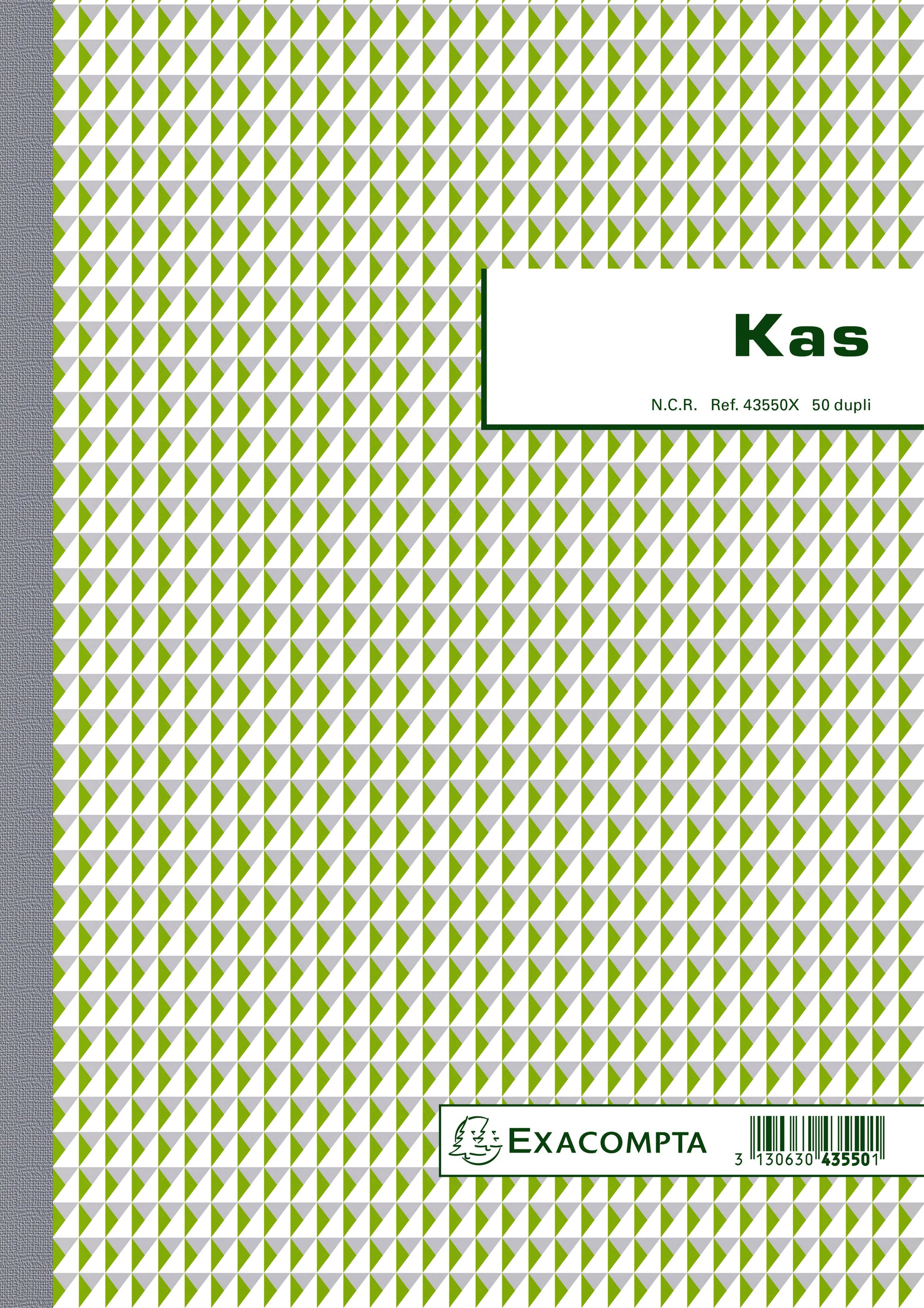 Kasboek Exacompta Dupli 50 Bladen, 2 Exemplaren per Pagina