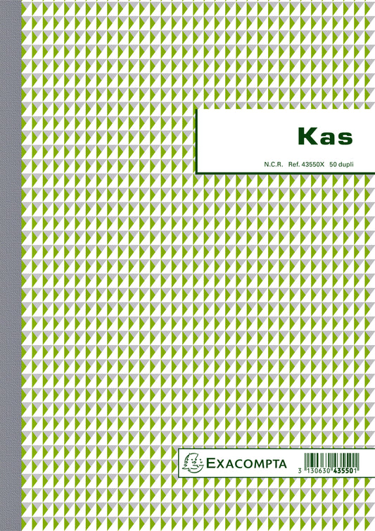 Kasboek Exacompta Dupli 50 Bladen, 2 Exemplaren per Pagina
