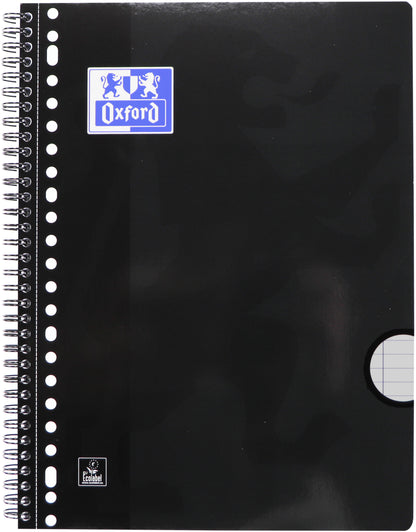 Collegeblok Oxf School A4+ gelijnd 160 vel 80 g assorti - 2