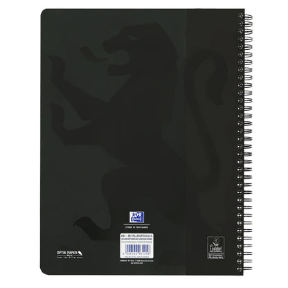 Collegeblok Oxf School A4+ gelijnd 160 vel 80 g assorti - 3