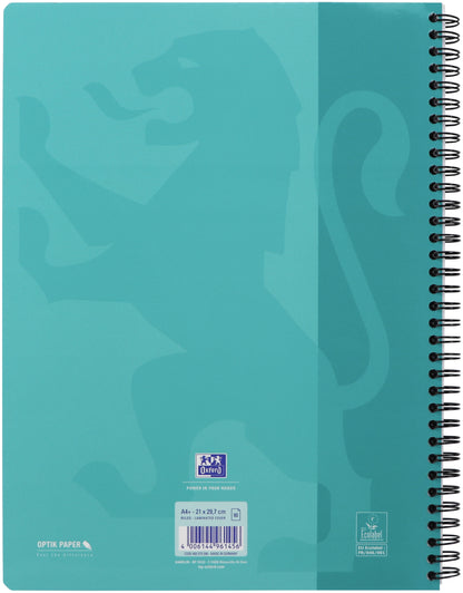 Collegeblok Oxf School A4+ gelijnd 160 vel 80 g assorti - 4
