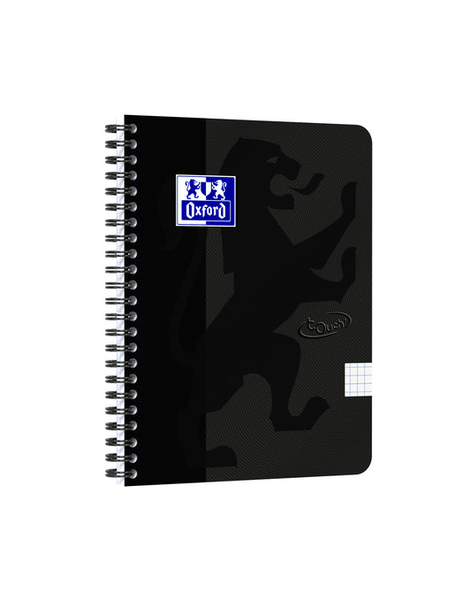 Spiraalblok Oxf Touch A5 ruit 5mm 140 pagina's 80g Soft Touch