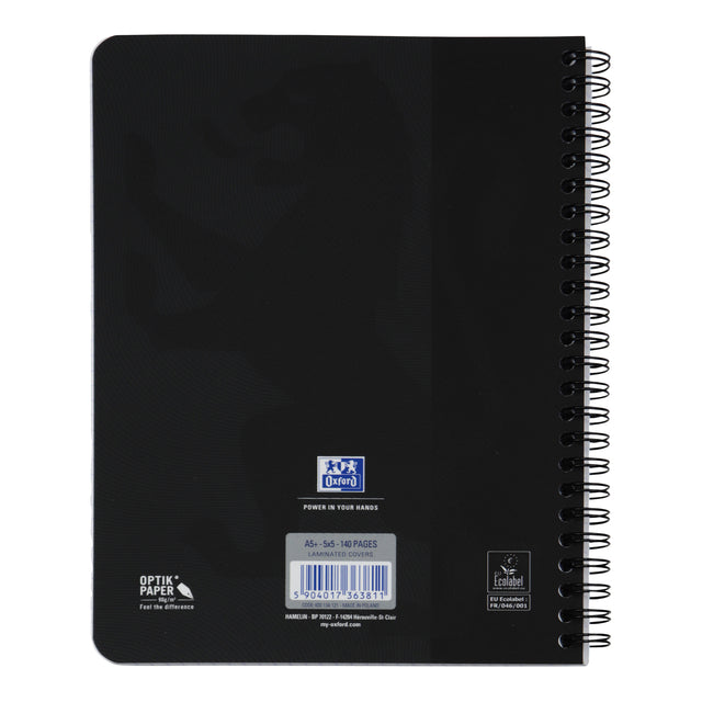 Spiraalblok Oxf Touch A5 ruit 5mm 140 pagina's 80g Soft Touch - 2