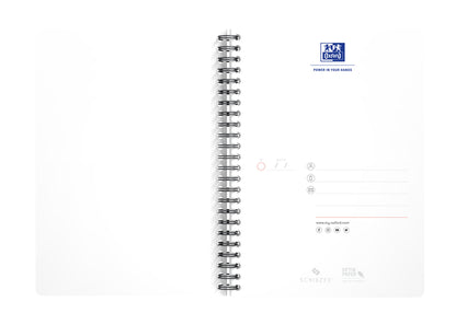 Spiraalblok Oxf Essentials A5 gelijnd 180 vel 80 g - 12