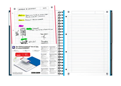Collegeblok Oxford European Book A4+ 120 Vellen Assorti - 8