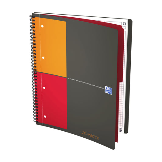 Spiraalblok Oxford International Activebook A4+ 80 vellen