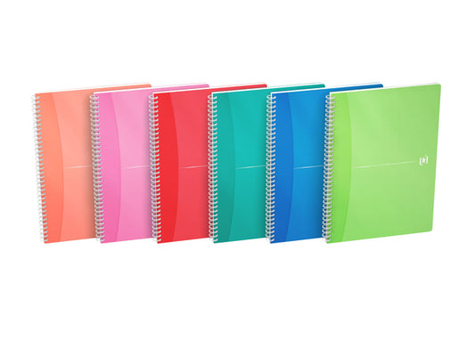Oxford MyColours Spiraalblok A4 90vel assorti met Optik Paper