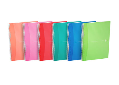 Oxford MyColours Spiraalblok A4 90vel assorti met Optik Paper