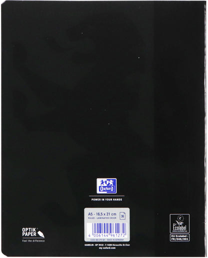 Oxford School A5 gelinieerd schrift, 72 pagina's, 80 g/m², assorti - 6
