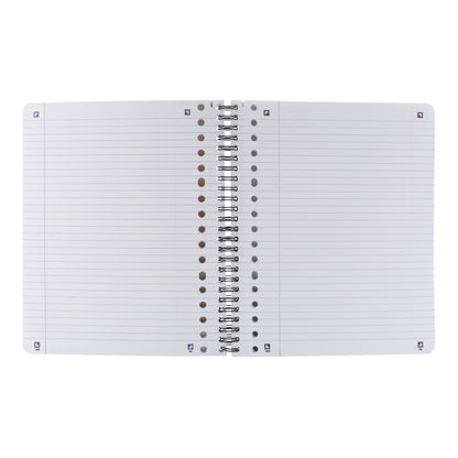 Collegeblok Oxford School A5+ met 17 gaten, 160 pagina's, assorted kleuren - 6