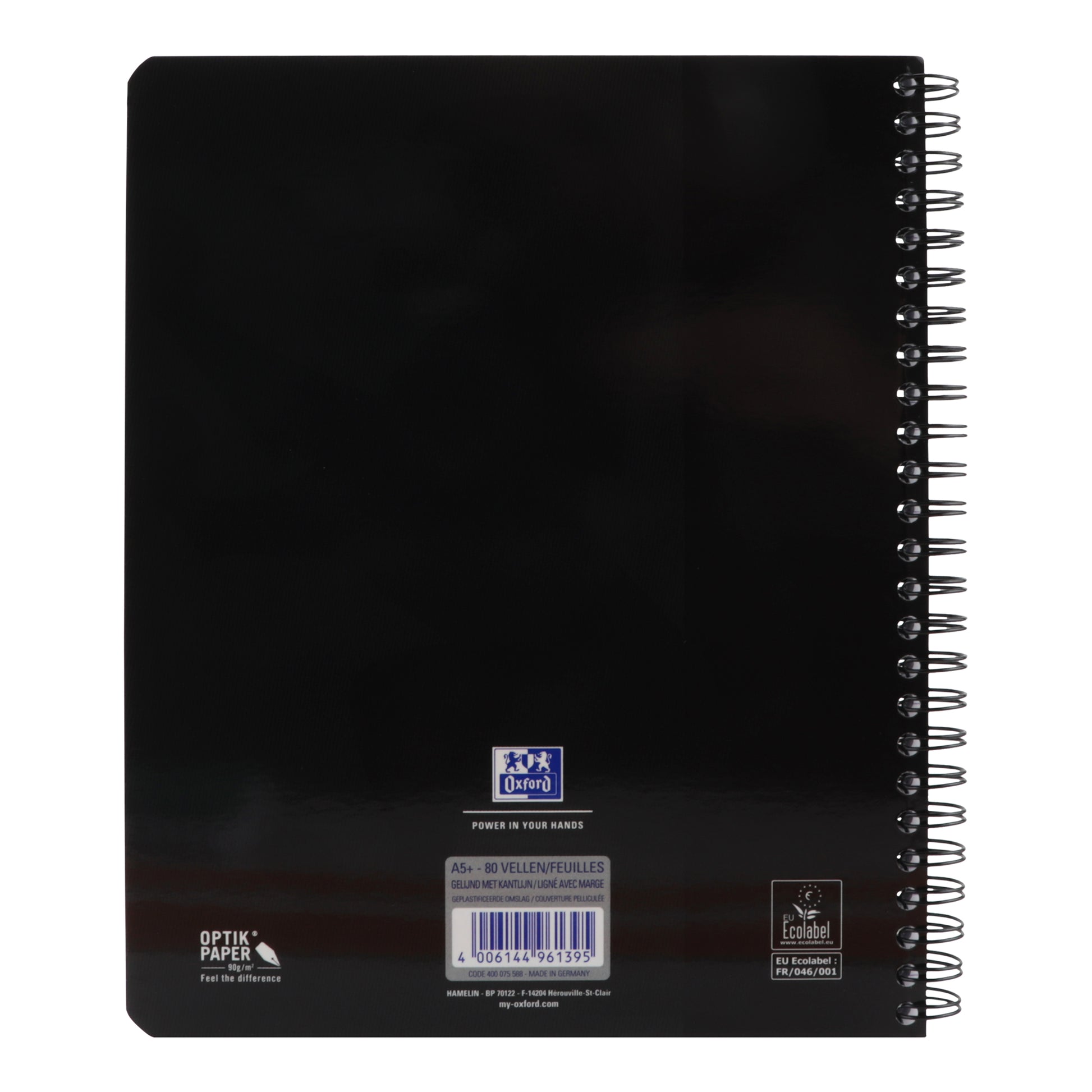 Collegeblok Oxford School A5+ met 17 gaten, 160 pagina's, assorted kleuren - 7