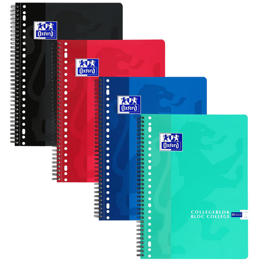 Oxf School Collegeblok A4 rt 10mm 23-gaats 160 pagina’s