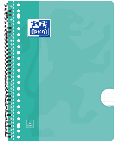 Oxford School A4+ collegeblok gelijnd 160 pagina's 80g, assorti - 2