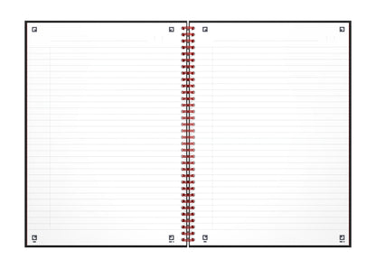 Spiraalnotitieboek Oxf Black n' Red A4 140 blad 80 g/m² - 2