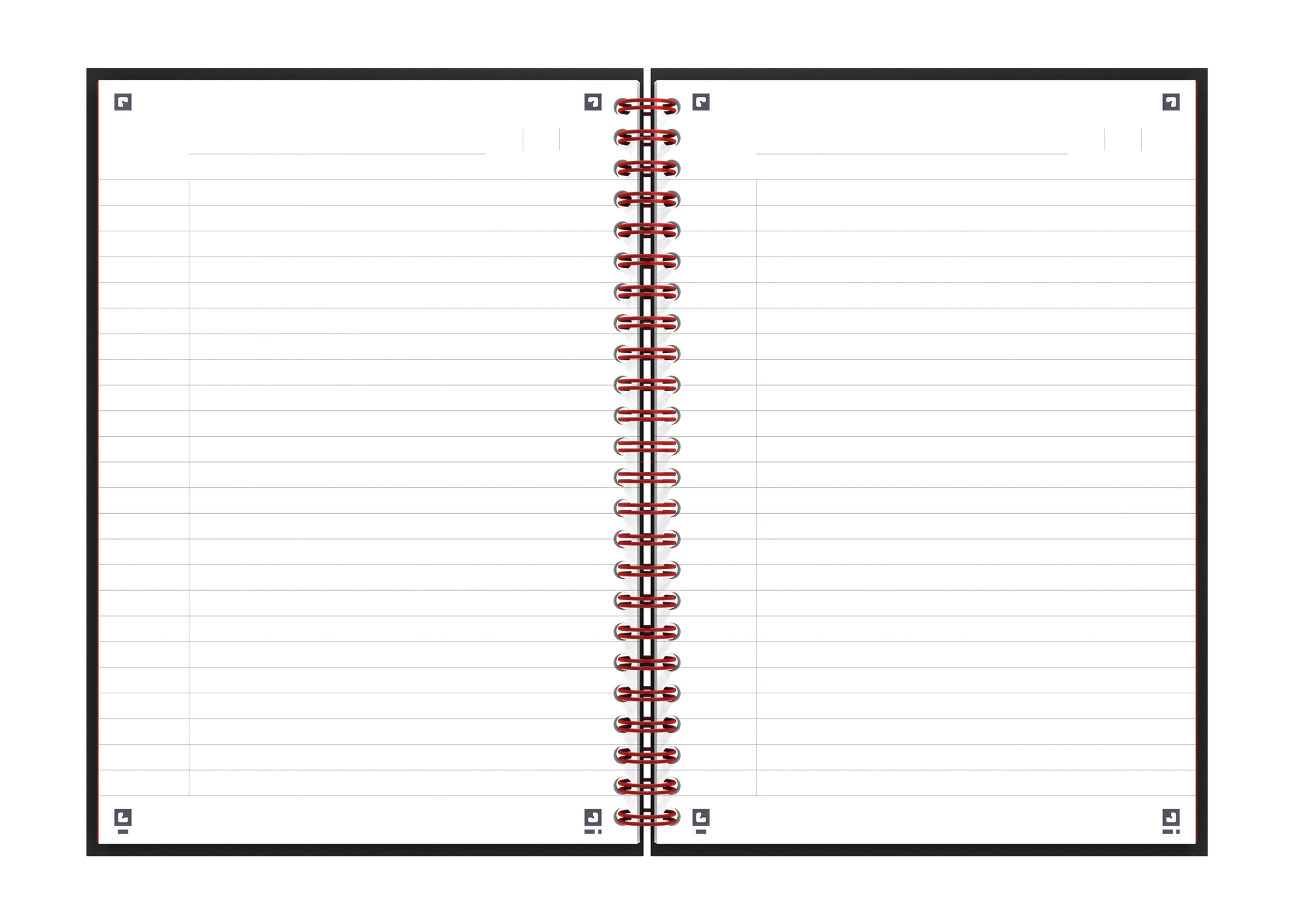 Oxford Black & Red Spiraalnotitieboek A5 70 pagina's 80g - 2