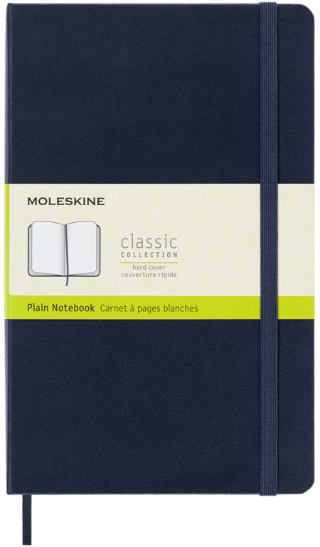 Moleskine L 130x210mm notitieboek blauw hardcover