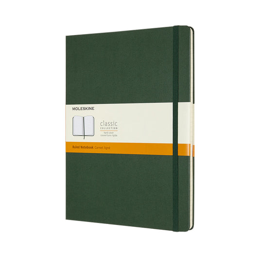Moleskine XL Notitieboek Lijn 190x250mm Groen HC