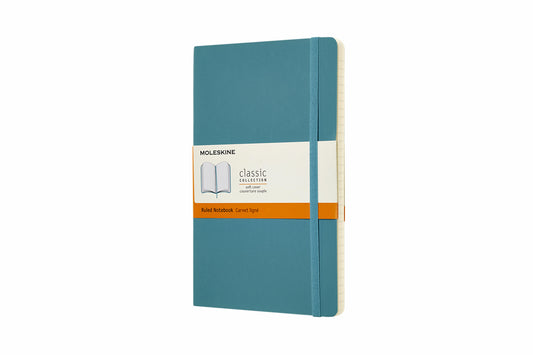 Moleskine Large 130x210 mm Notitieboek met Kleurrijke Kaft en Elastische Sluiting