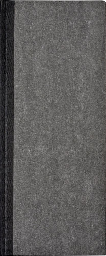 Notitieboek 135x330mm gelinieerd 192 pagina’s grijs