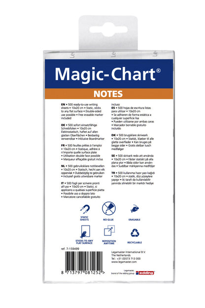 Magic-Chart Notes Legamaster 10x20 cm wit - 3