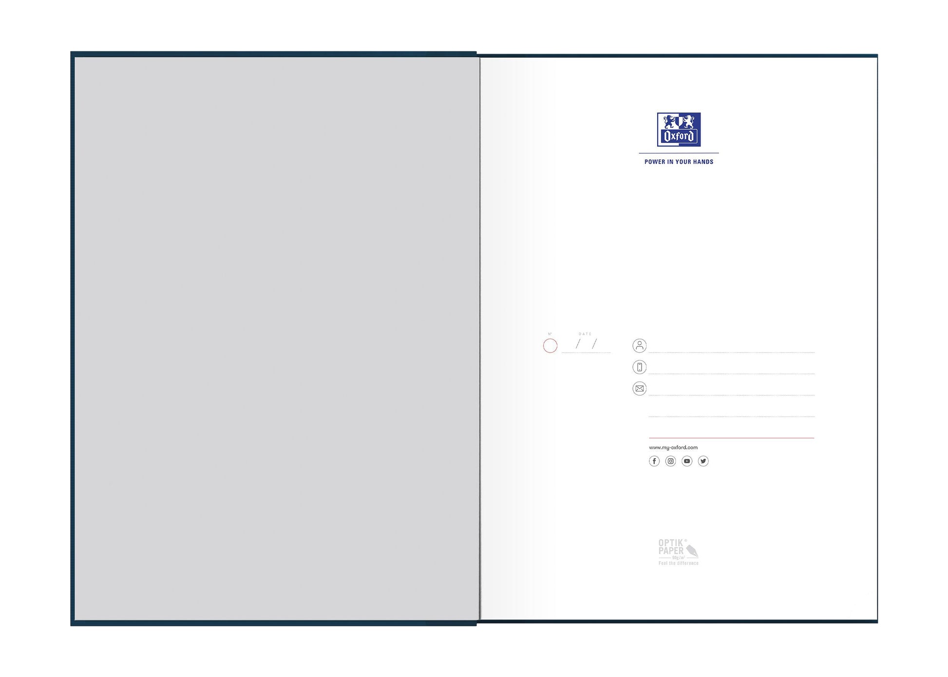 Oxford Office Essentials A4 Linnen Blauw Notitieboek - 2
