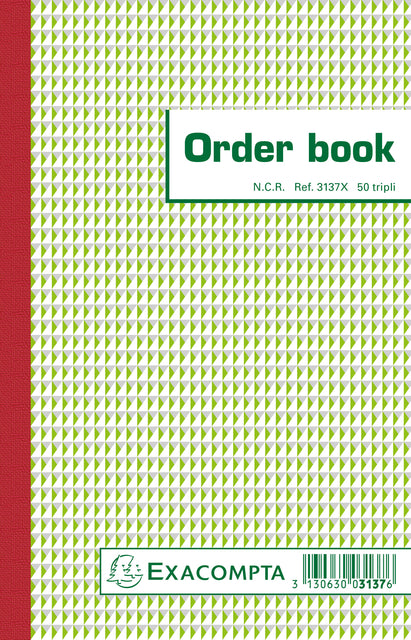 Orderboek Exacompta 3-voudig A4 50 Bladen, Microperforatie