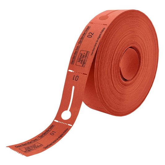 Garderobebon Combicraft Dubbel, rood, 2x500 stuks