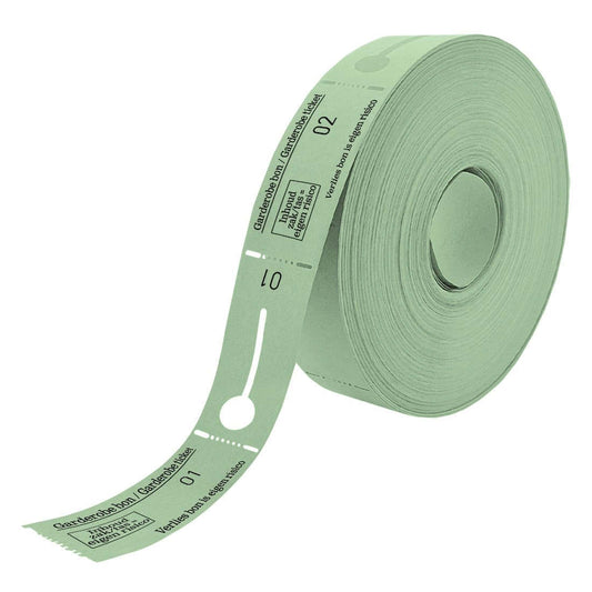 Garderobebon Combicraft Dubbel, Groen, Rol van 2x500 Bonnen