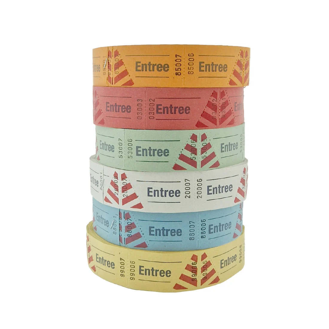 Entreebewijs Combicraft Neutraal Blauw, rol van 1000 stuks - 2