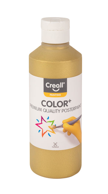 Creall Goud Plakkaatverf 250ml - Waterbasis, Hoge Pigmentering