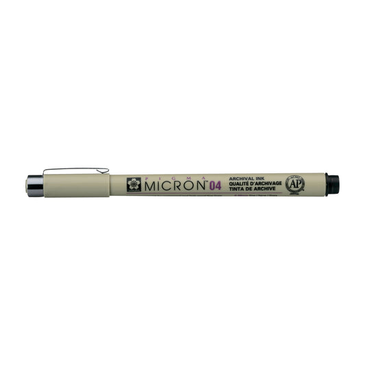 Sakura Pigma Micron 04 fineliner 0,4mm zwart, archieffer en lichtvast