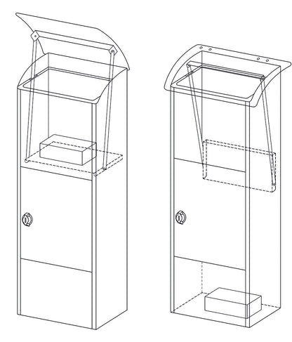 Dropbox Helsinki voor Postpakketten, 39x24x105cm - 5