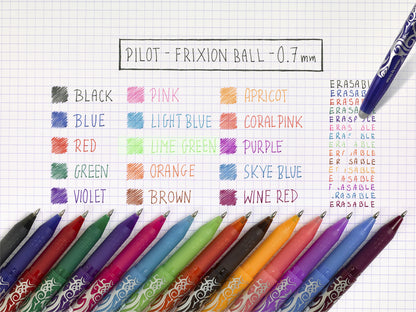 Rollerpen PILOT FriXion BL-FR7 M wijnrood