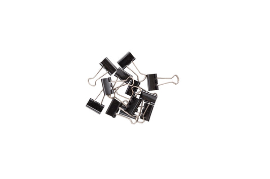 Papierklem MAUL foldback 19mm zwart met grote capaciteit