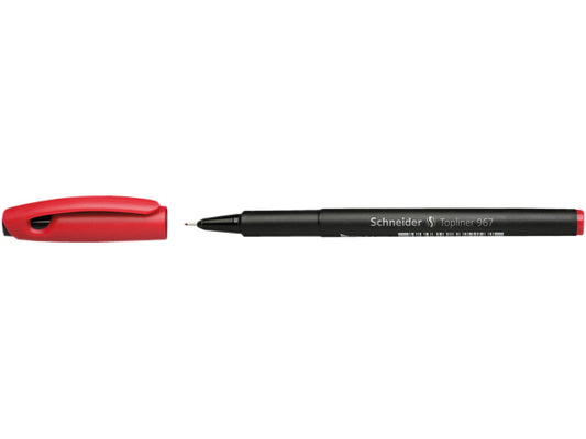 Schneider Topliner 967 Fineliner Rood 0,4mm