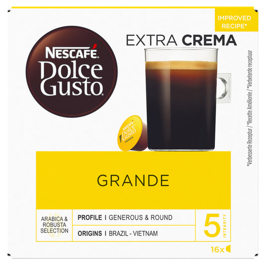 Koffiecapsules Dolce Gusto Grande 16 stuks