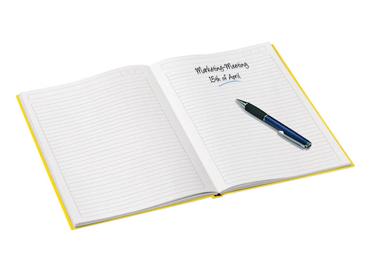 Notitieboek Leitz WOW A5 160 Blz. 90 g/m² Lijn Geel