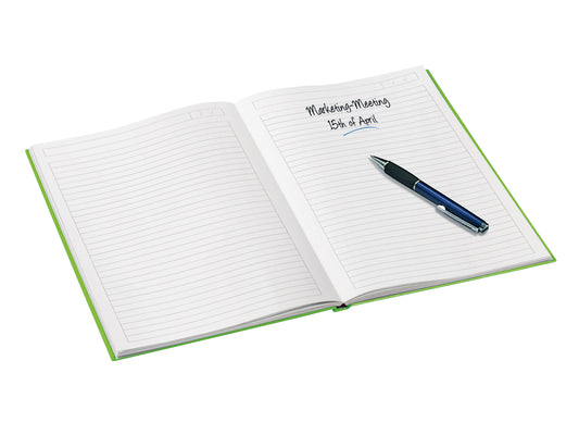Leitz WOW A5 Notitieboek 160blz 90g Linnen Groen