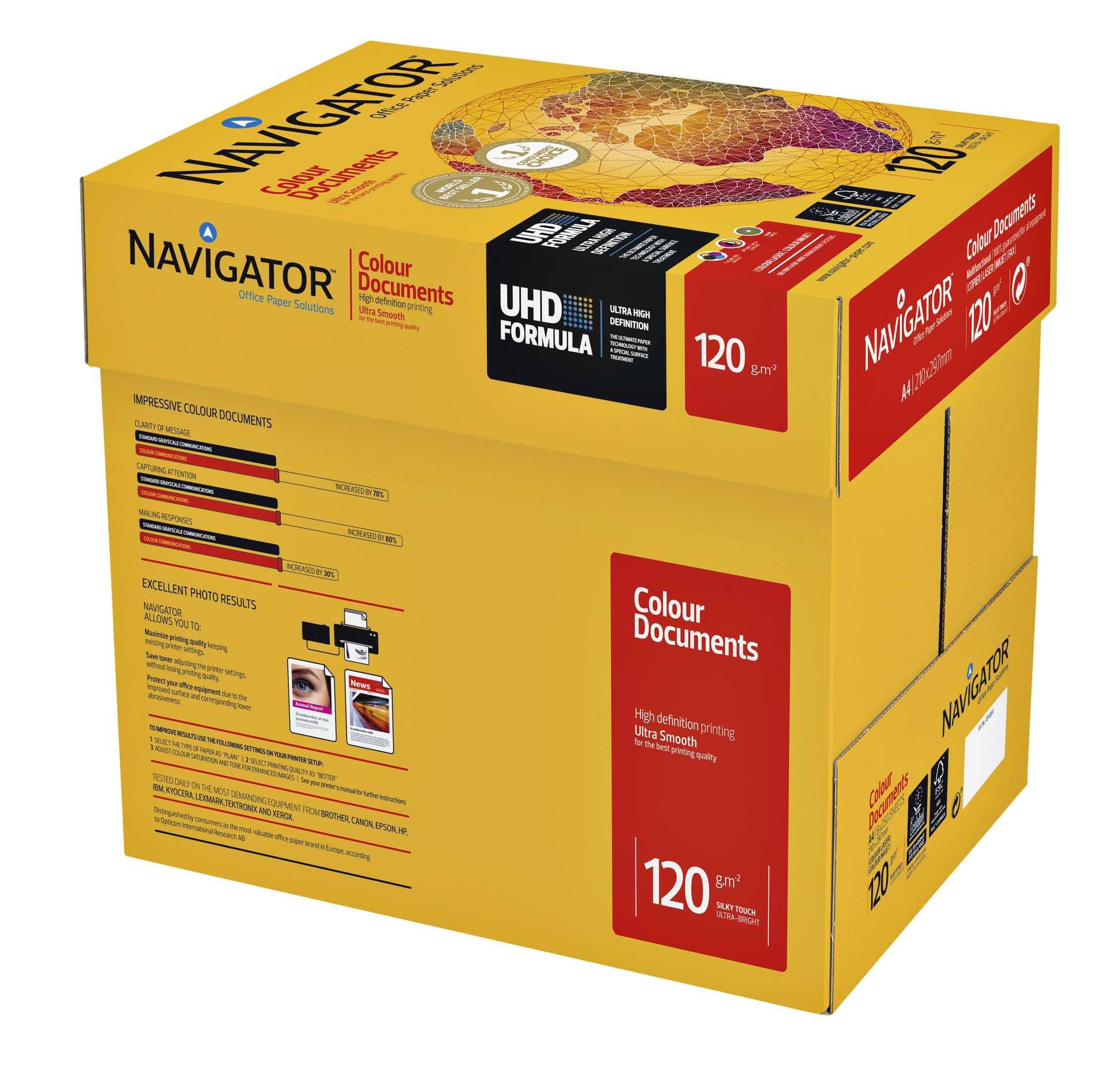 Kopieerpapier Navigator Colour Doc A4 120gr Wit - 4