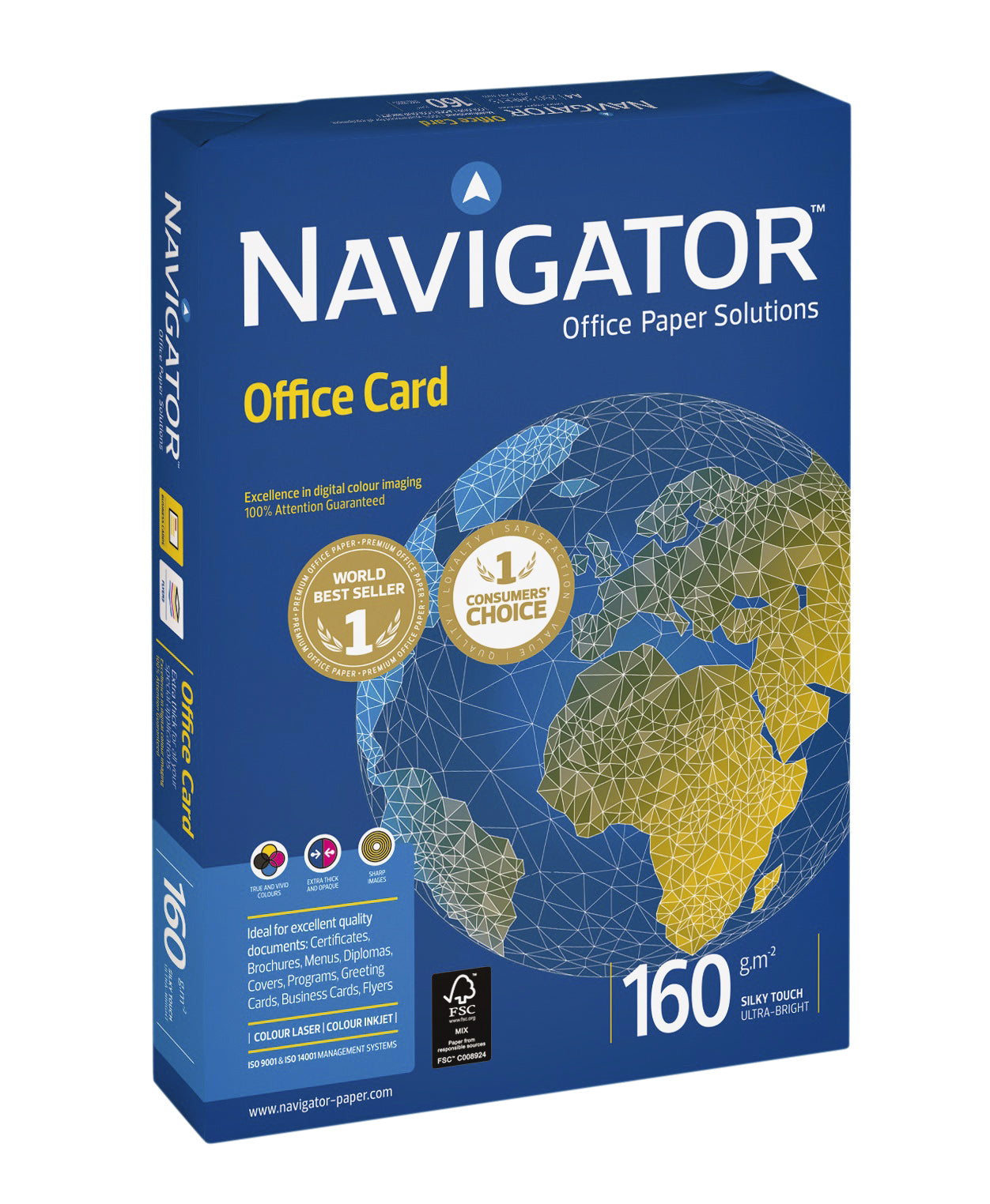 Kopieerpapier Navigator Office Card A3 160gr Wit - 2