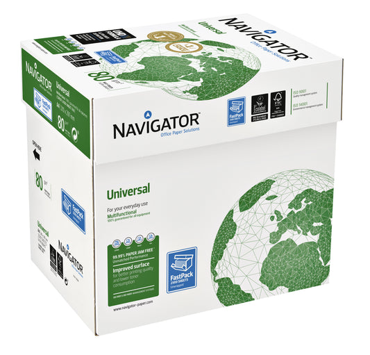 Kopieerpapier Navigator Uni Nonstop A4 80gr Wit