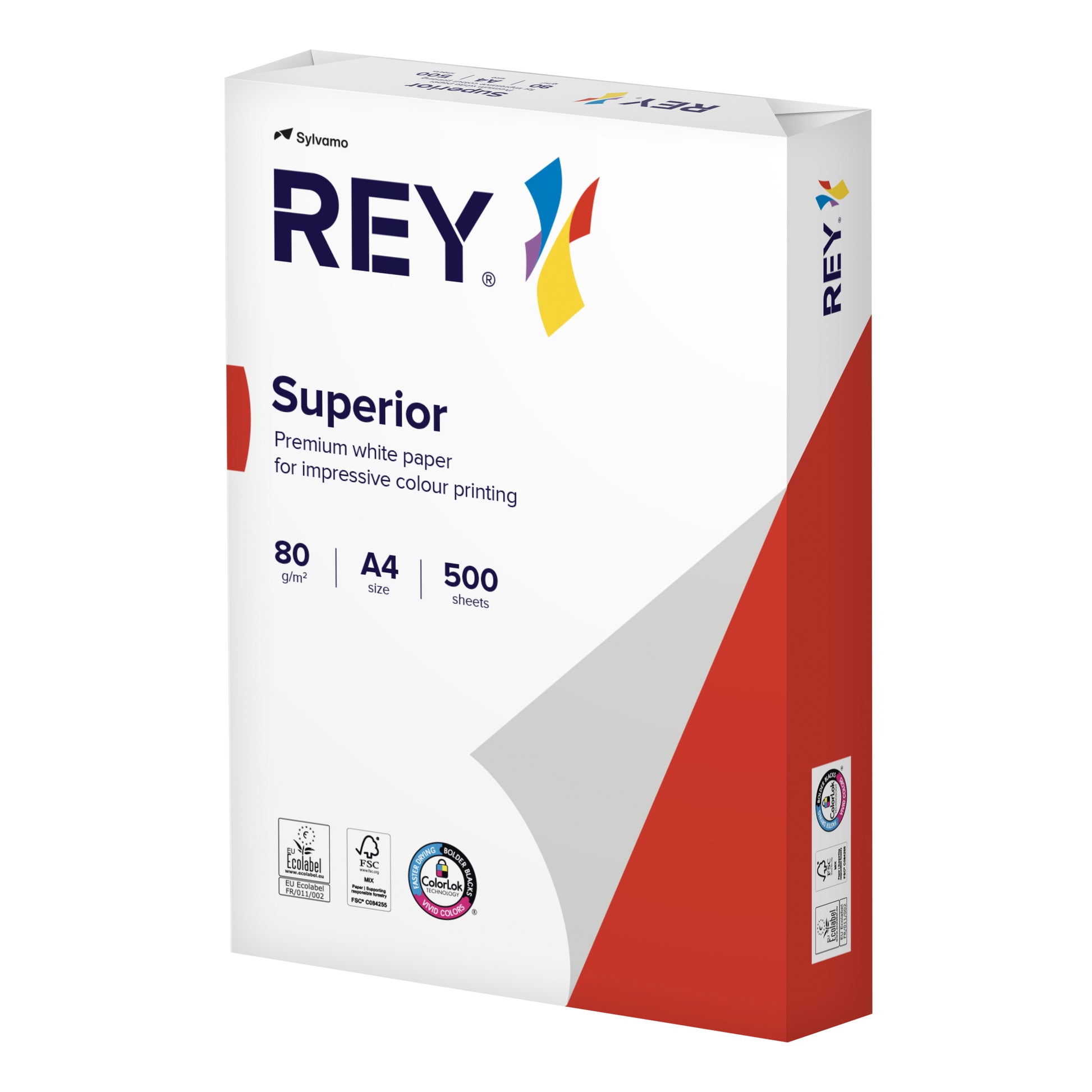Rey Superior A4 80g Wit Extra Stevig Kopieerpapier met ColorLok