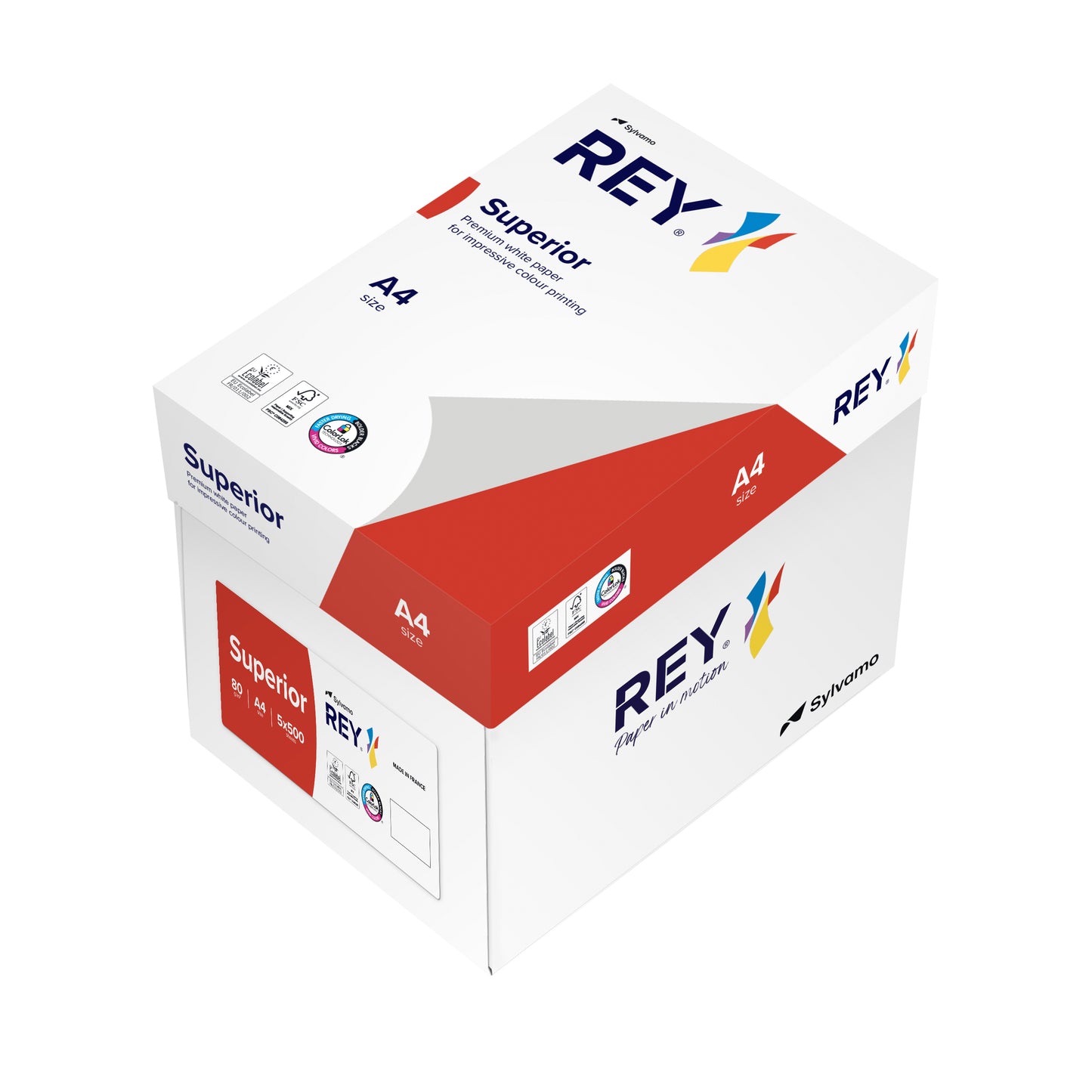 Rey Superior A4 80g Wit Extra Stevig Kopieerpapier met ColorLok - 4