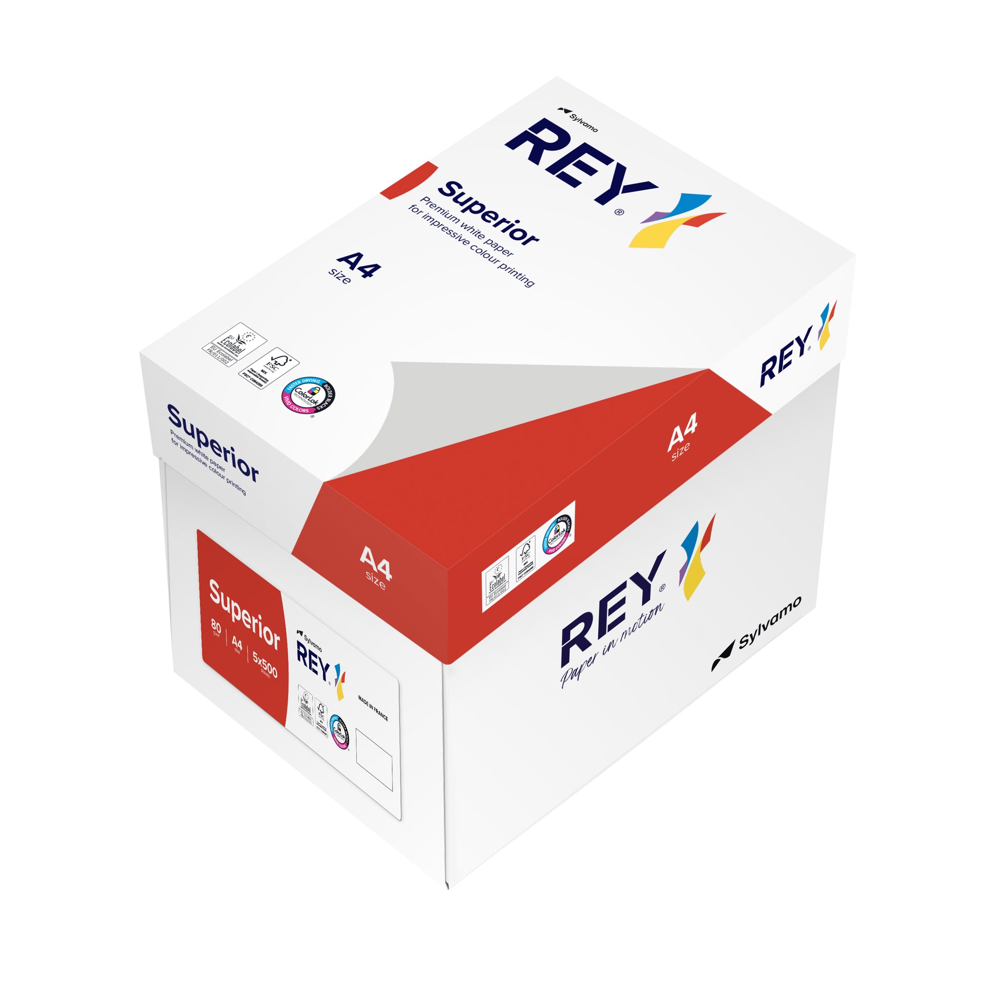 Rey Superior A4 80g Wit Extra Stevig Kopieerpapier met ColorLok - 4