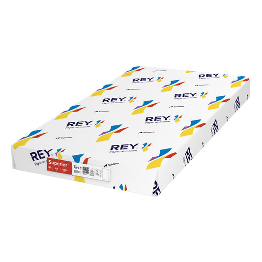 Kopieerpapier Rey Superior A3 80gr Wit