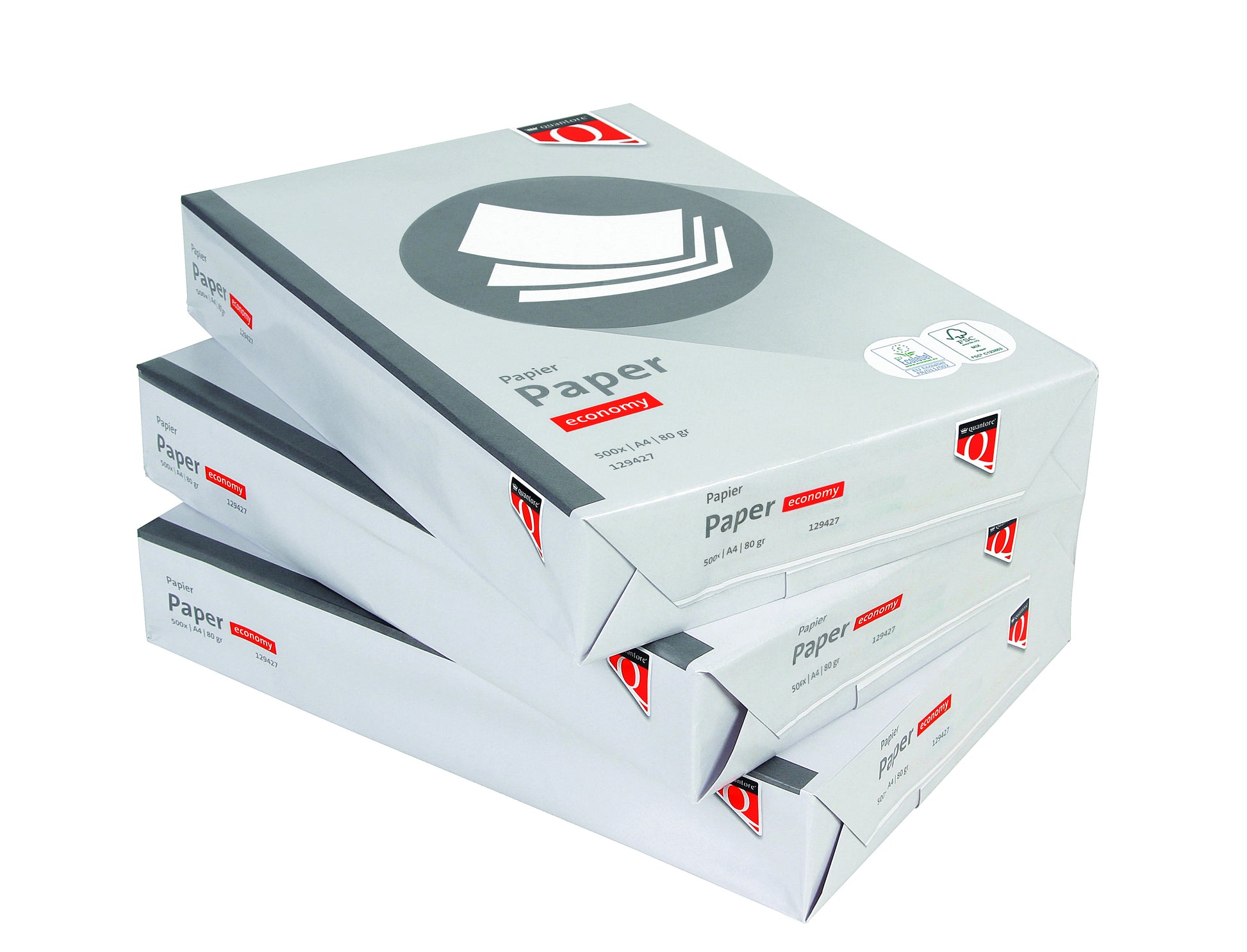 Kopieerpapier Quantore Economy A4 80g wit FSC-gecertificeerd - 2