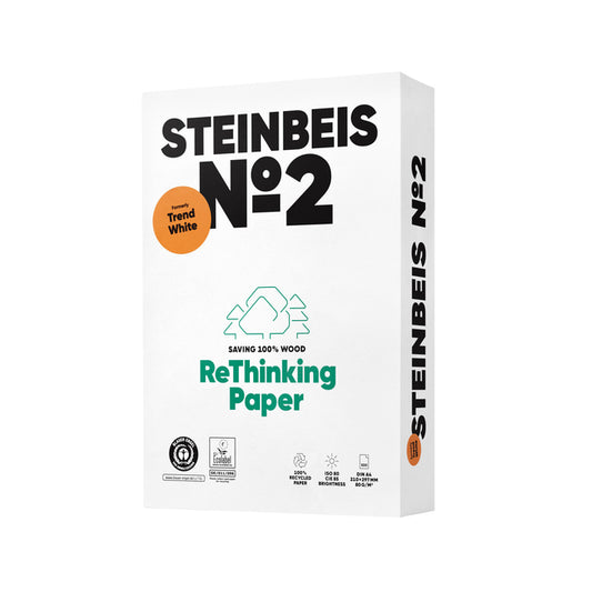 Kopieerpapier Steinbeis No2 A4 80gr Wit Gerecycled
