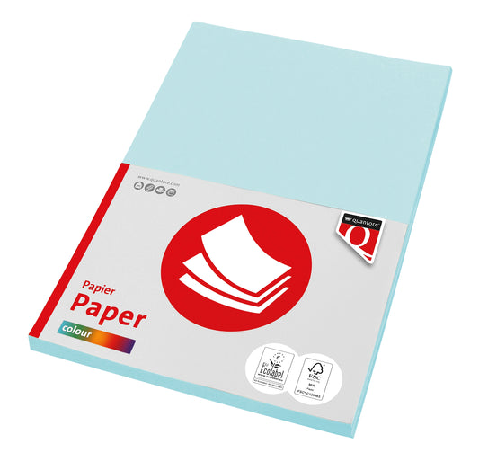 Kopieerpapier Quantore Col-50 A4 160gr lichtblauw