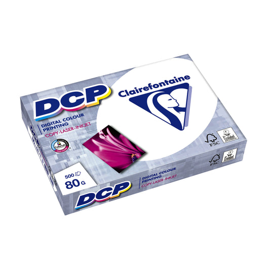 Laserpapier Clairefontaine DCP A4 80 g/m², wit, FSC en milieukeurmerk